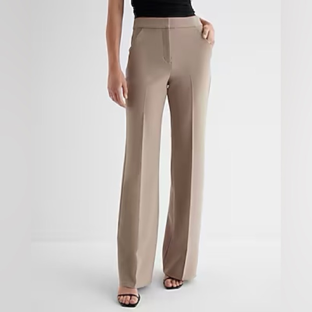 Express Editor High Waisted Trouser Flare Pant